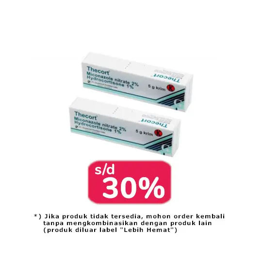 THECORT 2% CREAM 5 G 2 TUBE - LEBIH HEMAT THECORT 2% CREAM 5 G 2 TUBE - LEBIH HEMAT