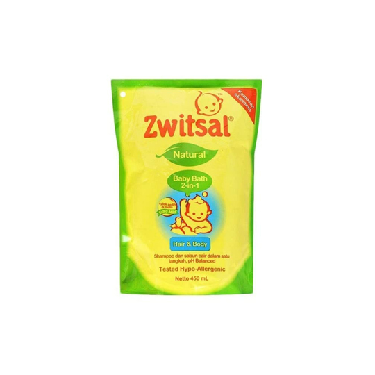 ZWITSAL BABY BATH NATURAL 2 IN 1 HAIR & BODY 450 ML ZWITSAL BABY BATH NATURAL 2 IN 1 HAIR & BODY 450 ML
