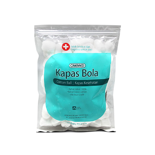 Onemed Kapas Bola 120 Pieces (75 g) Onemed Kapas Bola 120 Pieces (75 g)