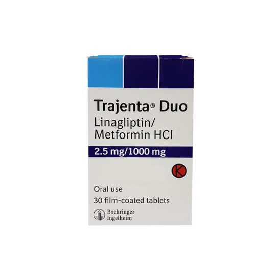Trajenta Duo 2.5 mg/1000 mg 3 Strip (10 Tablet/Strip) - Obat Rutin Trajenta Duo 2.5 mg/1000 mg 3 Strip (10 Tablet/Strip) - Obat Rutin