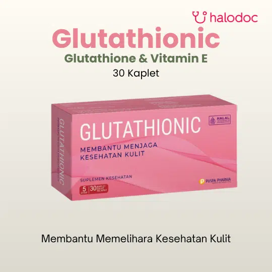 GLUTATHIONIC 6 KAPLET - Kegunaan, Efek Samping, Dosis dan Aturan Pakai