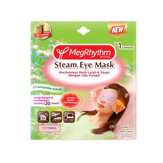 MegRhythm Steam Eye Mask Chamomile 1 Lembar Kegunaan, Efek Samping