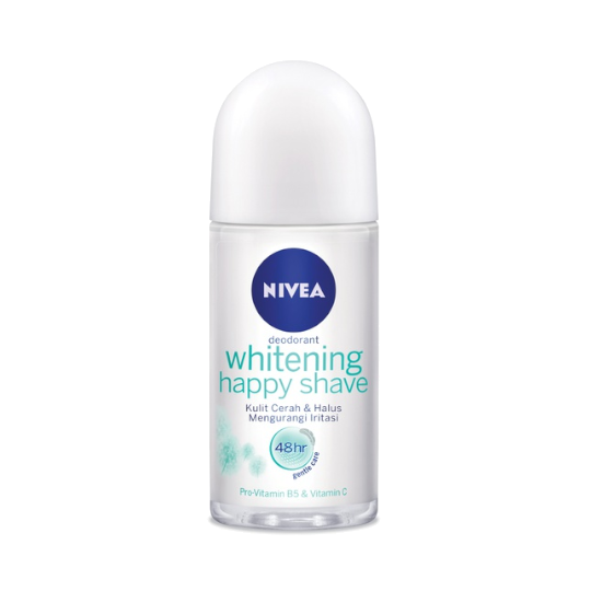 Nivea Deodorant Whitening Happy Shave Roll On 25 ml Nivea Deodorant Whitening Happy Shave Roll On 25 ml