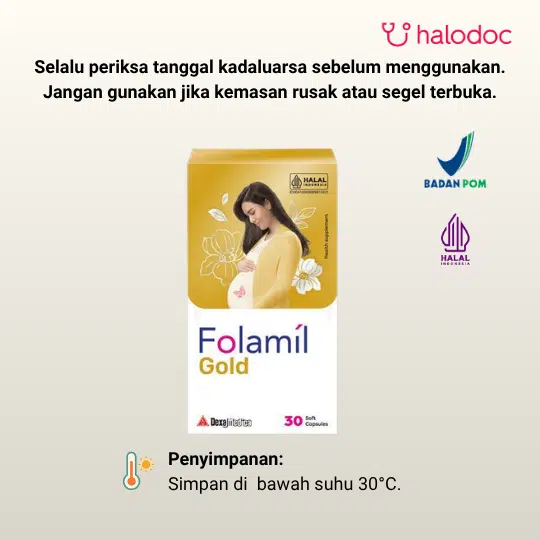 Folamil Gold 30 Kapsul - Gambar 5