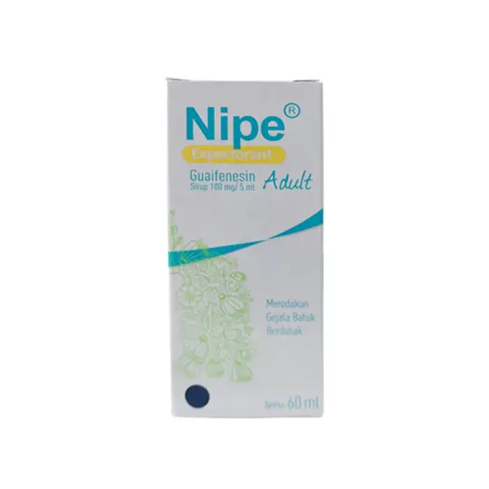 Nipe Expectorant Adult 60 ml - Kegunaan, Efek Samping, Dosis dan Aturan
