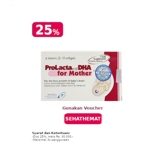 PROLACTA WITH DHA FOR MOTHER 10 KAPSUL PROLACTA WITH DHA FOR MOTHER 10 KAPSUL