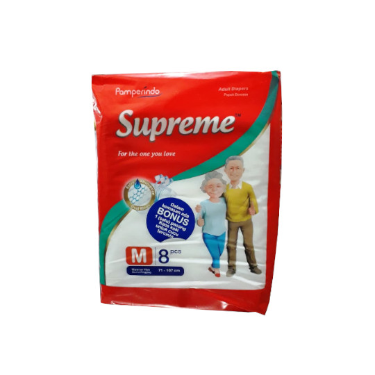 SUPREME ADULT DIAPERS M 8 PIECES SUPREME ADULT DIAPERS M 8 PIECES