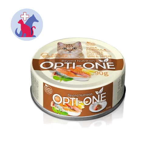 Opti One Cat Tuna With Salmon & Flaxseed 90 g Opti One Cat Tuna With Salmon & Flaxseed 90 g