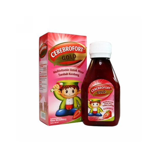 CEREBROFORT GOLD SIRUP STRAWBERRY 200 ML CEREBROFORT GOLD SIRUP STRAWBERRY 200 ML