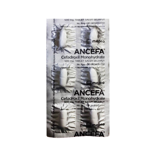 Ancefa 500 mg 6 Tablet - Kegunaan, Efek Samping, Dosis dan Aturan Pakai ...