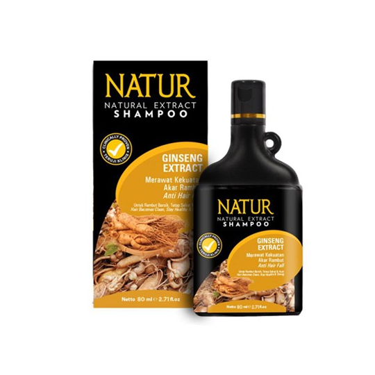 Natur Shampoo Anti Hair Fall Ginseng Extract 80 ml Natur Shampoo Anti Hair Fall Ginseng Extract 80 ml
