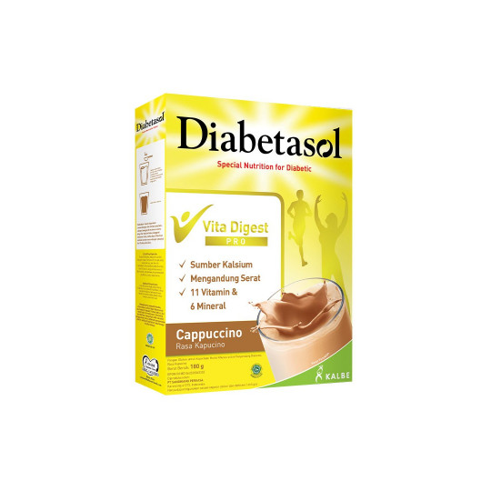 DIABETASOL VITA DIGEST PRO SUSU RASA CAPPUCCINO 180 G DIABETASOL VITA DIGEST PRO SUSU RASA CAPPUCCINO 180 G