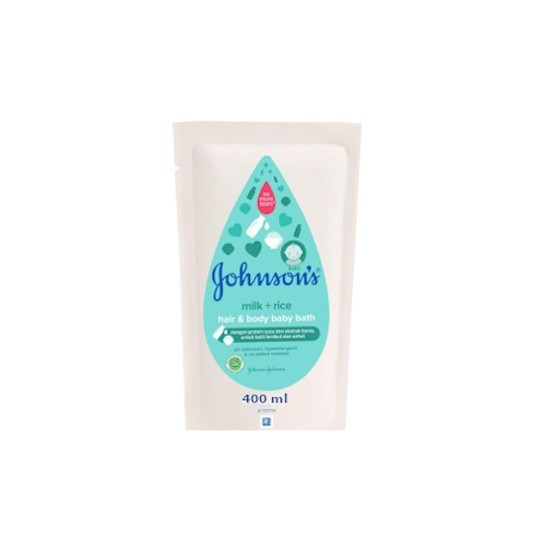 Johnson's Baby Hair & Body Bath Milk & Rice Refill 400 ml Johnson's Baby Hair & Body Bath Milk & Rice Refill 400 ml