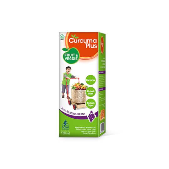 Curcuma Plus Fruit And Veggie Jeruk Sirup 100 ml Curcuma Plus Fruit And Veggie Jeruk Sirup 100 ml