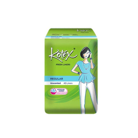 KOTEX FRESH LINER UNSCENTED 40 PADS KOTEX FRESH LINER UNSCENTED 40 PADS