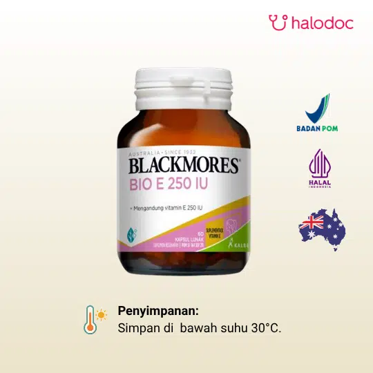 Blackmores Natural E/Bio E 250 IU 60 Kapsul - Gambar 5