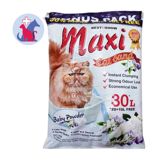 Best In Show Maxi Cat Sand Baby Powder 30 L Best In Show Maxi Cat Sand Baby Powder 30 L