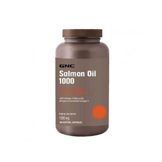 GNC SALMON OIL 1000MG 180 KAPSUL GNC SALMON OIL 1000MG 180 KAPSUL