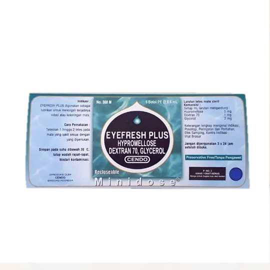 Cendo Eyefresh Plus Minidose 0.6 ml Cendo Eyefresh Plus Minidose 0.6 ml
