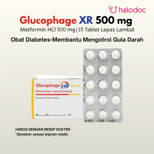 Glucophage XR 500 mg 15 Tablet