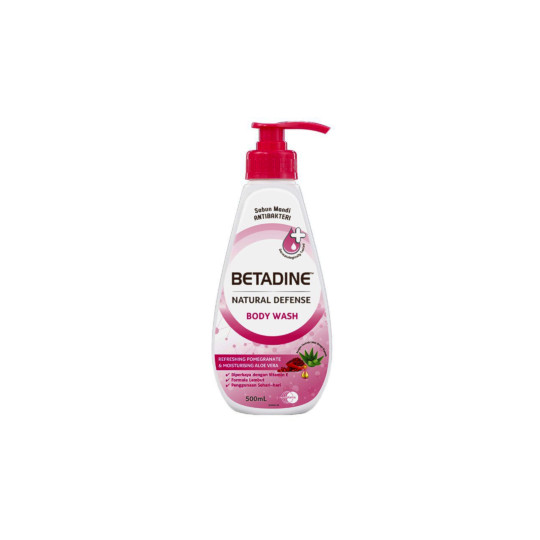 Betadine Natural Defense Body Wash Pomegranate & Aloe Vera 500 ml Betadine Natural Defense Body Wash Pomegranate & Aloe Vera 500 ml