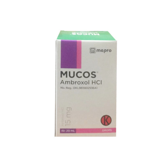 Mucos Drops 20 ml - Kegunaan, Efek Samping, Dosis dan Aturan Pakai