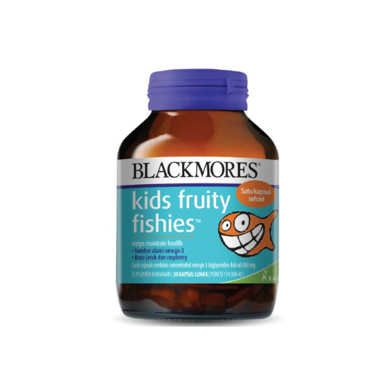 BLACKMORES KIDS FRUITY FISHIES 30 KAPSUL BLACKMORES KIDS FRUITY FISHIES 30 KAPSUL
