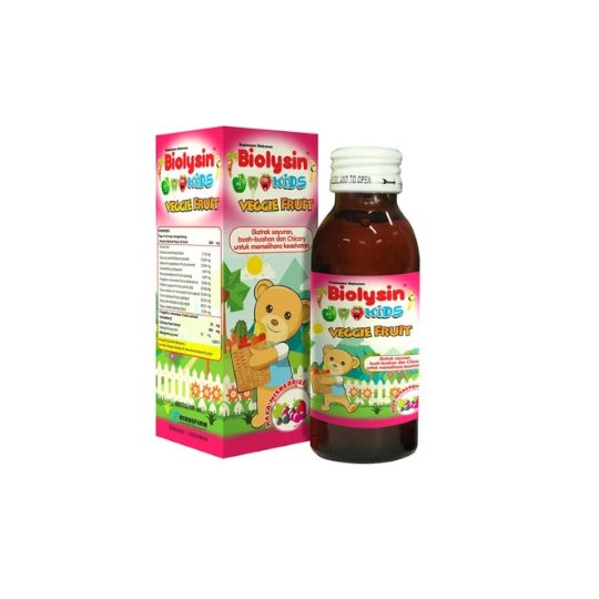 Biolysin Kids Veggie Fruit Sirup Rasa Mixberries 100 ml Biolysin Kids Veggie Fruit Sirup Rasa Mixberries 100 ml