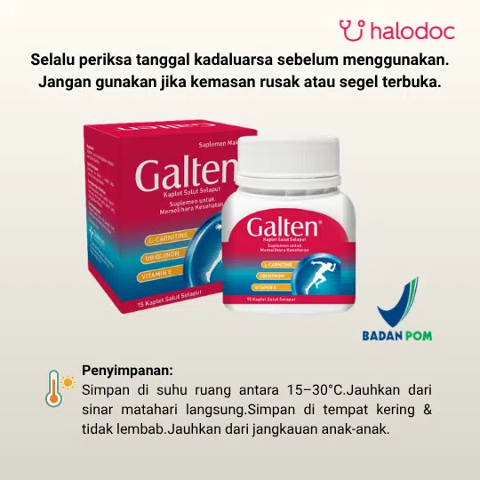 dosis pemakaian l carnitine GALTEN KAPLET - Kegunaan, Efek Samping, dan Aturan Pakai x