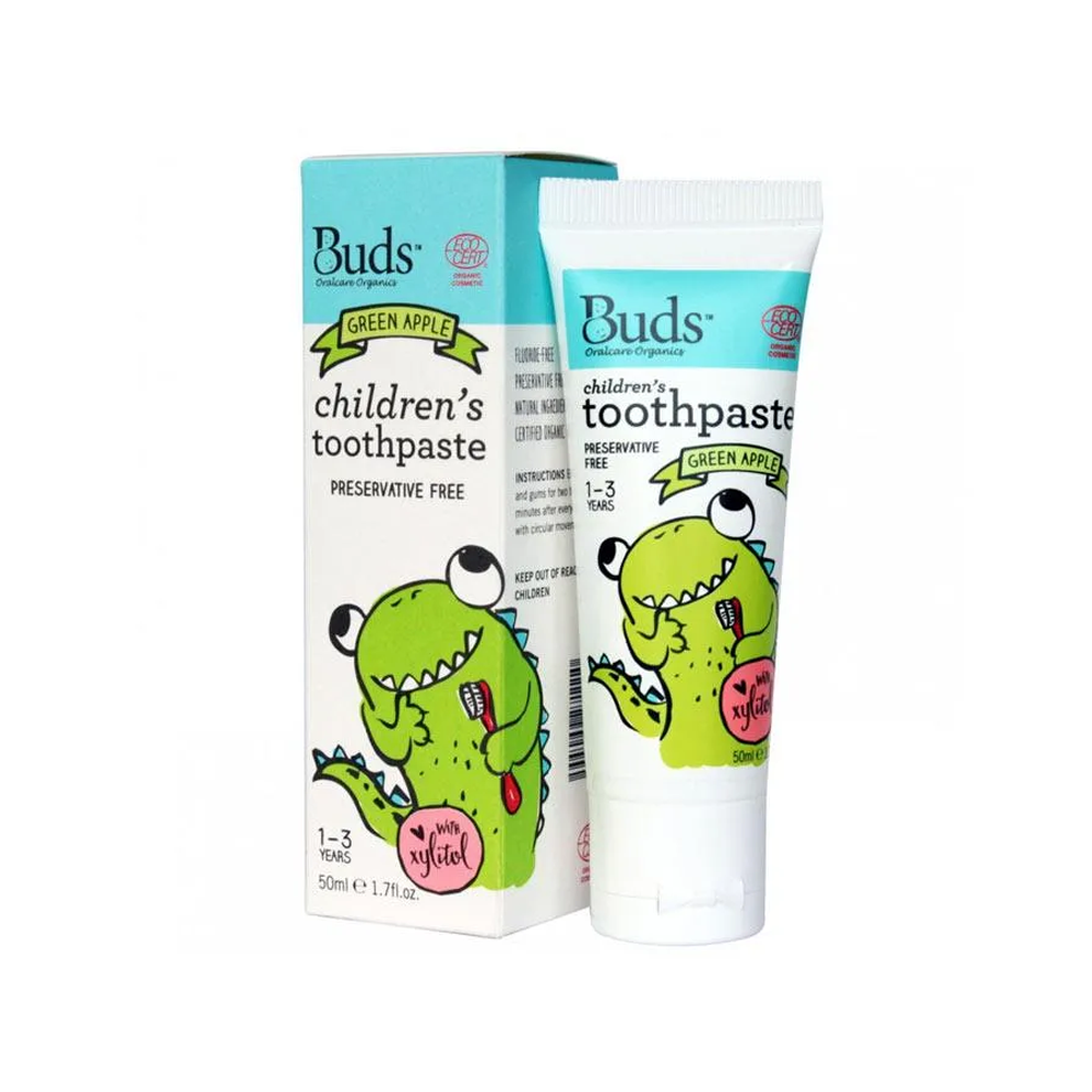 Buds Organics Toothpaste With Xylitol Green Apple 13 Tahun 50 ml