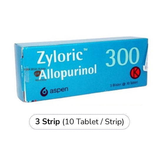 Zyloric 300 mg 3 Strip (10 Tablet/Strip) - Hemat Borongan Zyloric 300 mg 3 Strip (10 Tablet/Strip) - Hemat Borongan