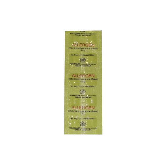 Allergen 4 mg 10 Kaplet Allergen 4 mg 10 Kaplet