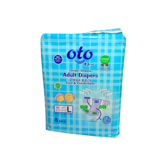 OTO ADULT DIAPERS L 8 PIECES OTO ADULT DIAPERS L 8 PIECES