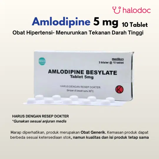 Amlodipine 5 mg 10 Tablet