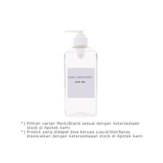 HAND SANITIZER 240 ML HAND SANITIZER 240 ML