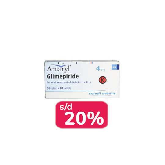 AMARYL 4 MG 30 TABLET - OBAT RUTIN AMARYL 4 MG 30 TABLET - OBAT RUTIN