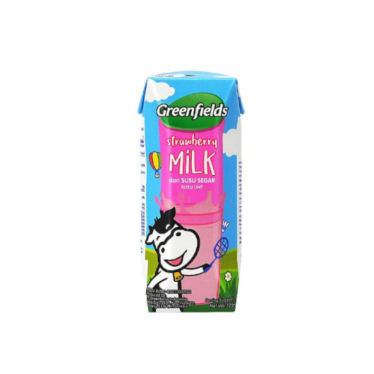 GREENFIELDS STRAWBERRY MILK 125 ML GREENFIELDS STRAWBERRY MILK 125 ML