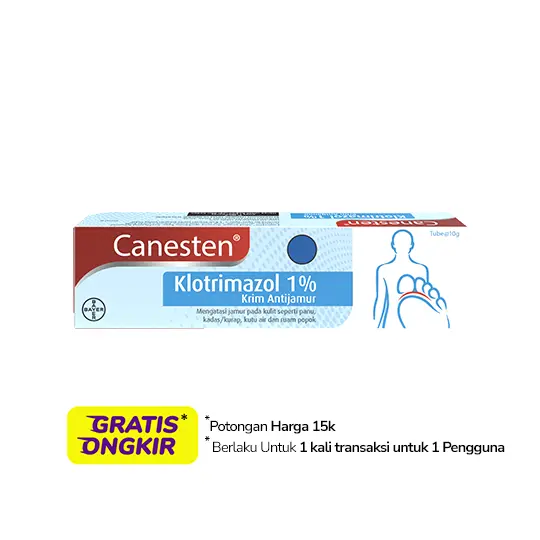 Canesten Cream 10 g Kegunaan, Efek Samping, Dosis dan Aturan Pakai