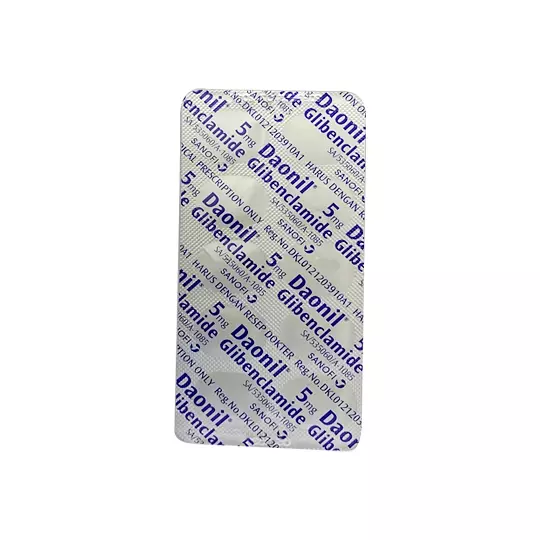 DAONIL 5 MG 10 TABLET DAONIL 5 MG 10 TABLET