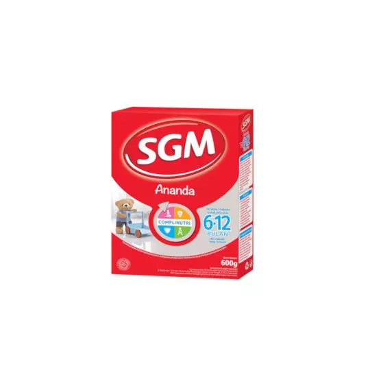 SGM ANANDA 2 (6-12 BULAN) FORMULA BAYI BUBUK 600 GR SGM ANANDA 2 (6-12 BULAN) FORMULA BAYI BUBUK 600 GR