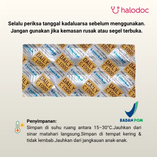 Daily C 1000 mg 6 Kaplet - Gambar 5