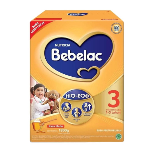 Bebelac 3 Madu Susu Pertumbuhan Bubuk 1800 gr Bebelac 3 Madu Susu Pertumbuhan Bubuk 1800 gr