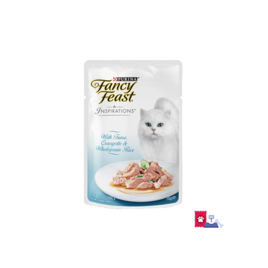 Fancy Feast Inspirations With Tuna, Courgette & Wholegrain Rice Pouch 70 g Fancy Feast Inspirations With Tuna, Courgette & Wholegrain Rice Pouch 70 g