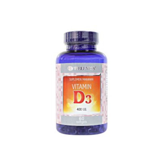 WELLNESS VIT D3 400IU SOFTGEL 60S WELLNESS VIT D3 400IU SOFTGEL 60S