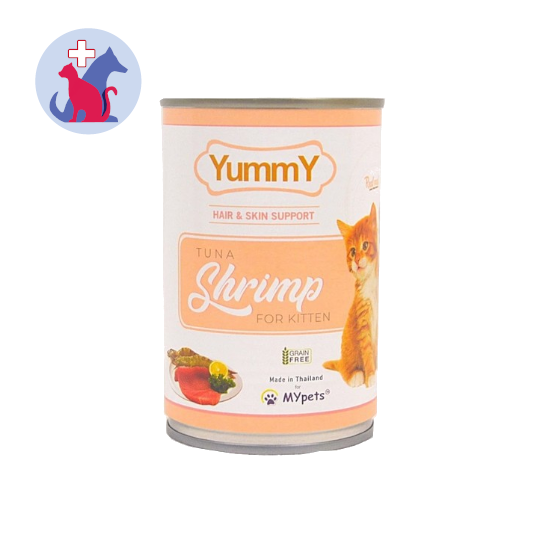 Yummy Hair & Skin Support Tuna Shrimp For Kitten 400 g Yummy Hair & Skin Support Tuna Shrimp For Kitten 400 g