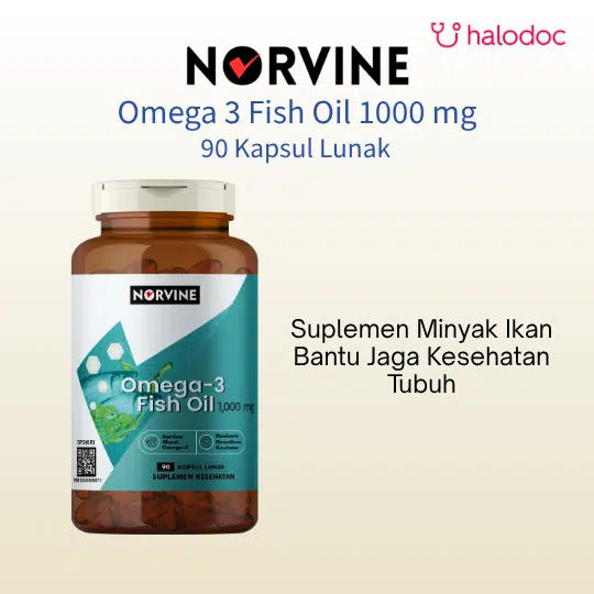 Norvine Omega 3 Fish Oil 1000 mg 90 Softgel - Gambar 1