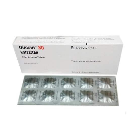 Diovan 80 mg 2 Strip (14 Tablet/Strip) - Obat Rutin Diovan 80 mg 2 Strip (14 Tablet/Strip) - Obat Rutin