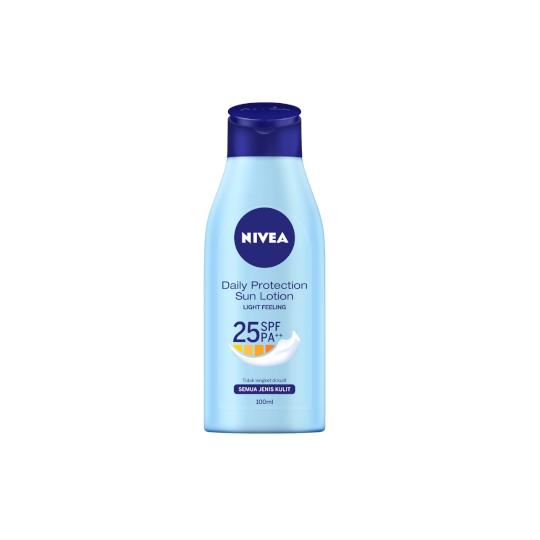 Nivea Daily Protection Sun Lotion Light Feeling SPF 25 Pa ++ 100 ml