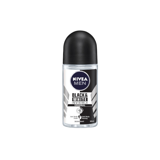 Nivea Men Deodorant Invisible For Black & White Roll On 50 ml Nivea Men Deodorant Invisible For Black & White Roll On 50 ml