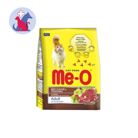 Me-O Cat Food Beef Flavor And Vegetables Adult 1.2 kg Me-O Cat Food Beef Flavor And Vegetables Adult 1.2 kg